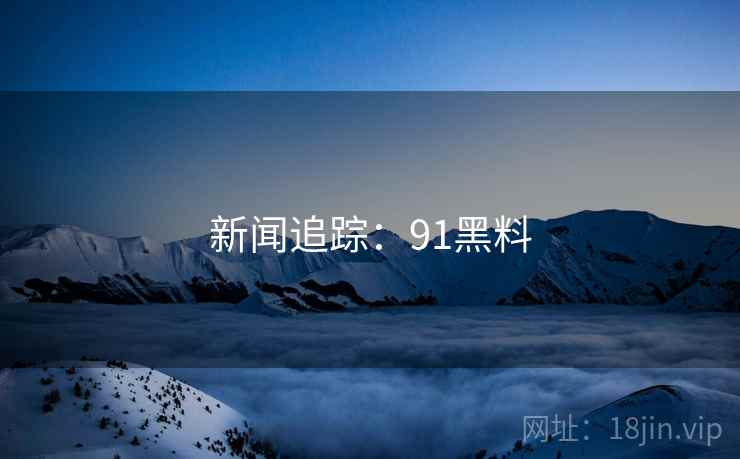 新闻追踪：91黑料
