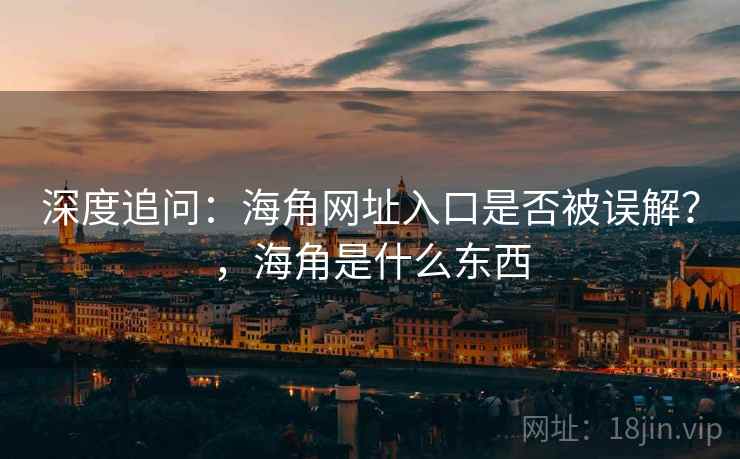 深度追问：海角网址入口是否被误解？，海角是什么东西